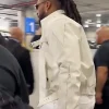 Trick Williams Fanatics Fest NYC 2026 White Leather Jacket Side