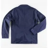 Trying S05 Jason Ross Blue Cotton Jacket Back