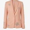 Trying S05 Karen Newman Star Printed Blazer Front
