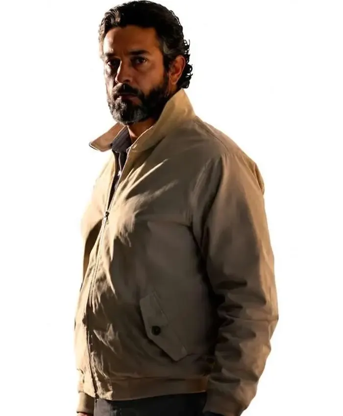Tucker Movie The Fix 2026 Zachary Levi Beige Cotton Jacket