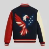 USA Independence Eagle Varsity Jacket Back