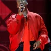 Usher The R and B Tour 2026 Oversized Red Bomber Jacket On Sale