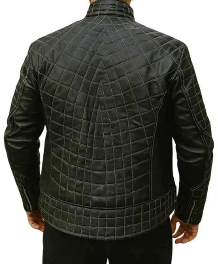 Venom Spiderman Costume Black Jacket Back