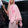 WNBA All-Star Game 2026 Angel Reese Custom Coach Pink Bomber Jacket