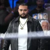 WWE Florida 2026 Mike Santana Leather Jacket Front