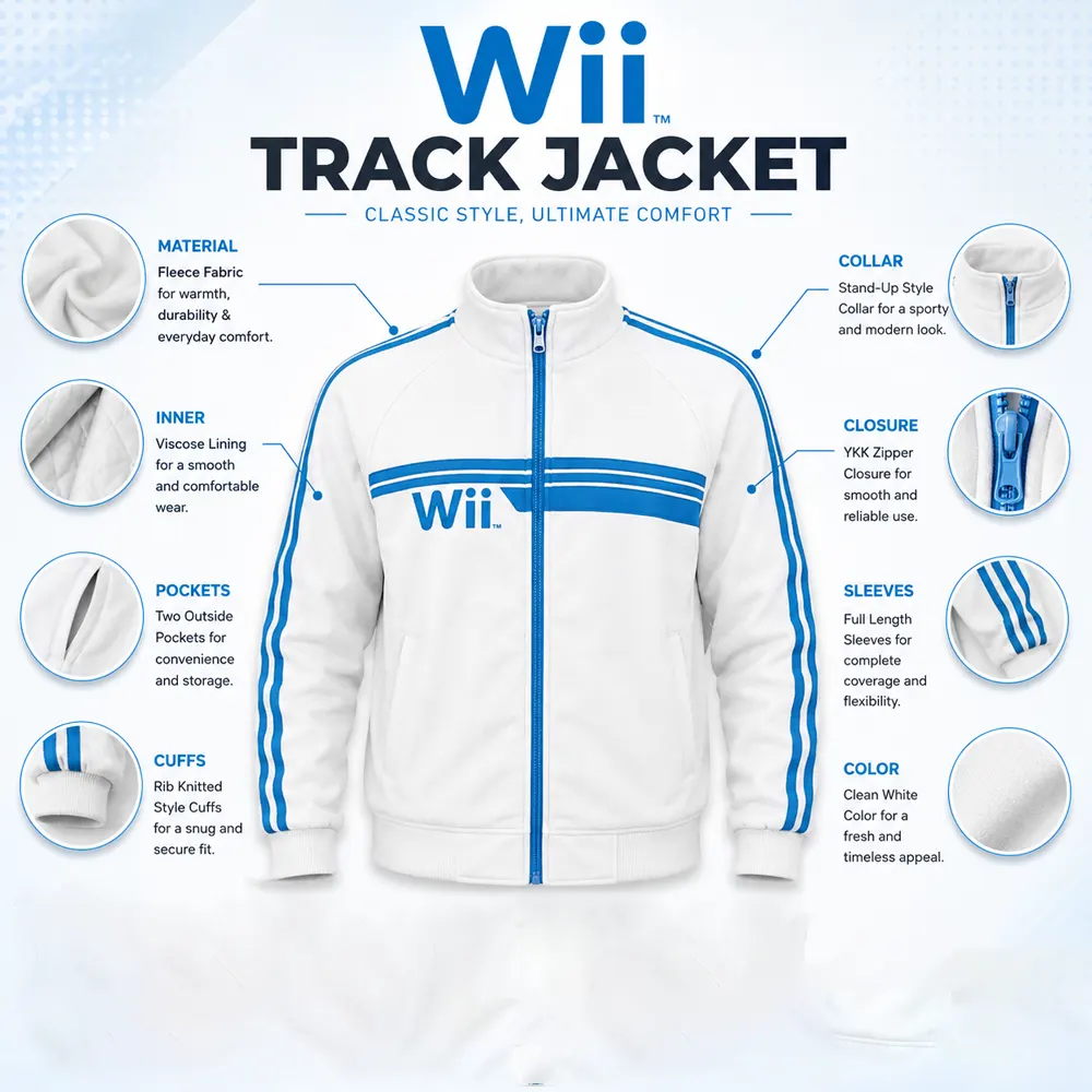 Wii Track Jacket Infographic