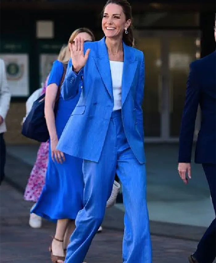 Wimbledon Championships 2026 Kate Middleton Blue Suit Front