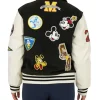 Womens-Black-Mickey-Mouse-Varsity-Jacket