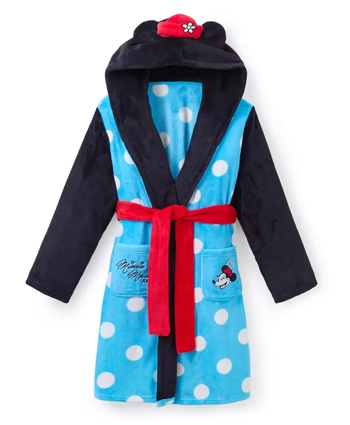 Women's Disney x Minnie Mouse Plush Hooded Robe