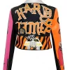 Women’s Halloween Multicolor Costumes Leather Jacket Back