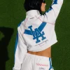 Women’s MLB Los Angeles Dodgers Off Season White Full-Zip Tracksuit