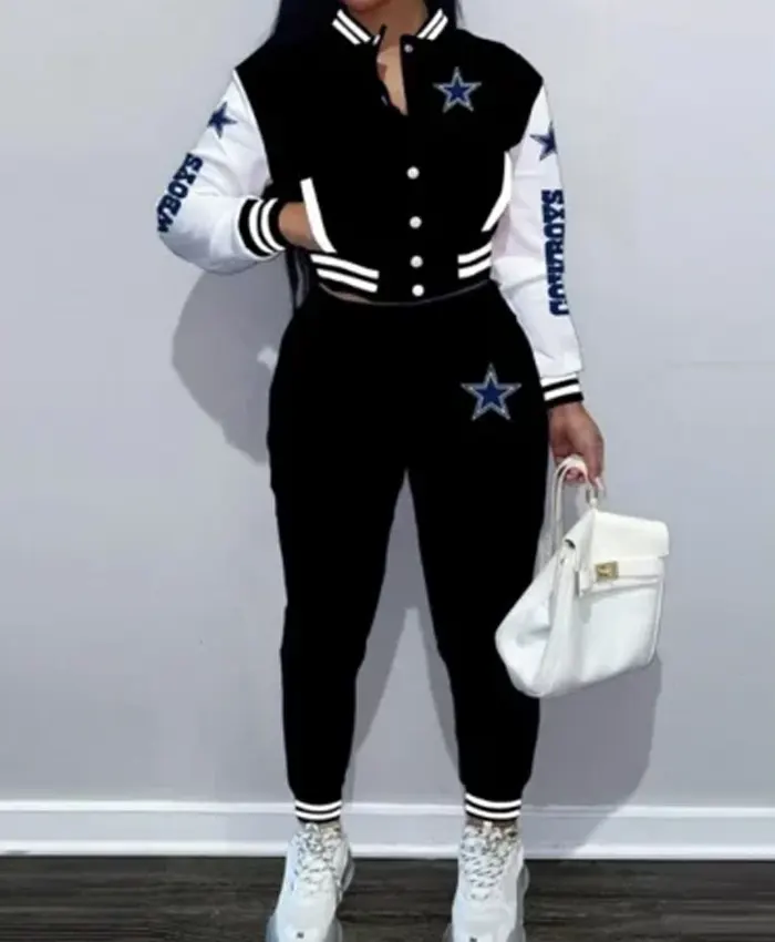 Women's NFL Dallas Cowboys Tracksuit Black
