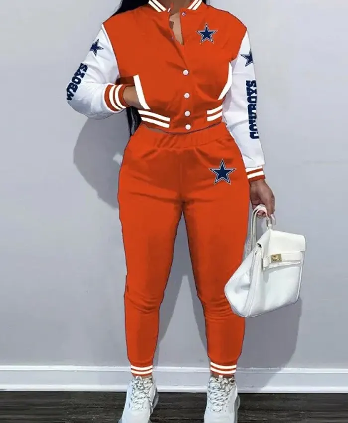 Women's NFL Dallas Cowboys Tracksuit Orange