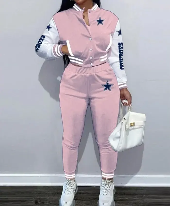 Women's NFL Dallas Cowboys Tracksuit Pink