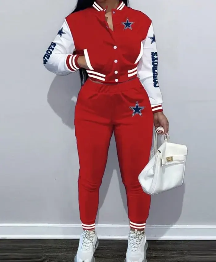 Women's NFL Dallas Cowboys Tracksuit Red