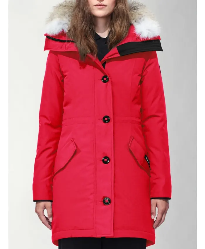Womens-Red-Canada-Goose-Jacket-With-Fur