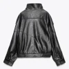 Zara-Black-Leather-Bomber-Jacket-Back