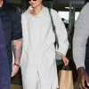 Zendaya JFK Airport New York City 2026 White Coat