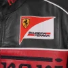 Black motorsport streetwear jacket with full-length sleeves