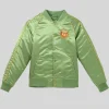 2026 The Muppet Show 50th Anniversary D23 Ultimate Disney Fan Event Green Satin Bomber Jacket Front View