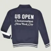 2026 US Open Championships Tennis Tournament Blue Varsity Jacket