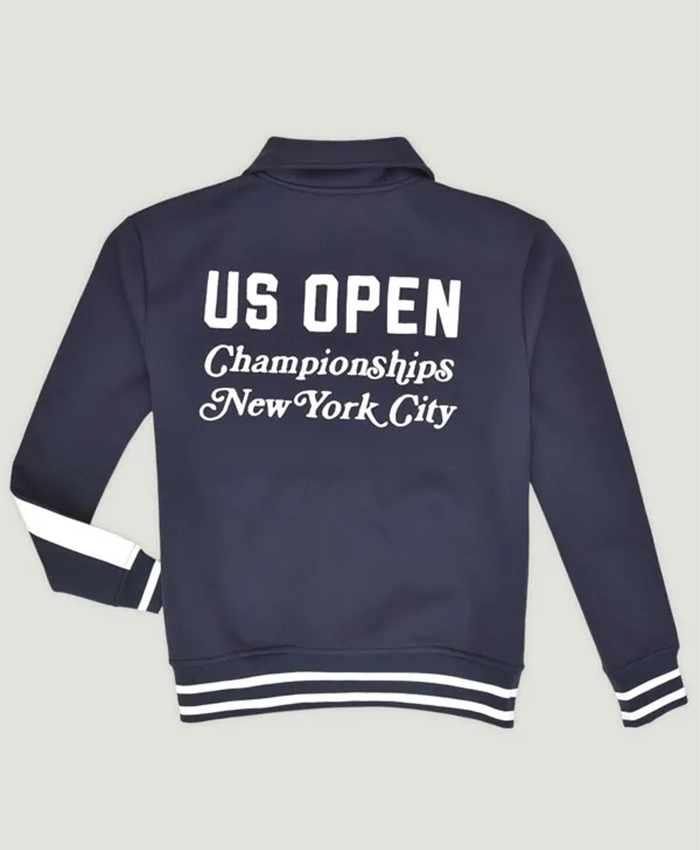 2026 US Open Championships Tennis Tournament Blue Varsity Jacket