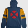 2026 X-Men San Diego Comic-Con Color Block Hooded Zip-Up Fleece Jacket