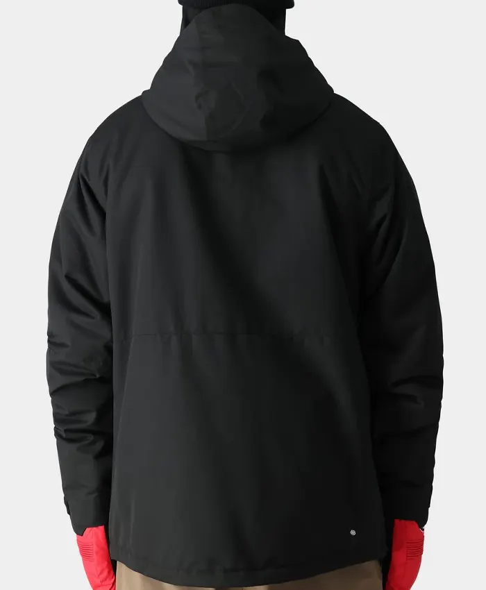 686 Foundation Insulated Black Snowboard Jacket Back