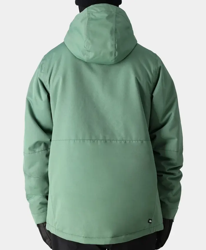 686 Foundation Insulated Ski Snowboard Cypress Green Jacket Back