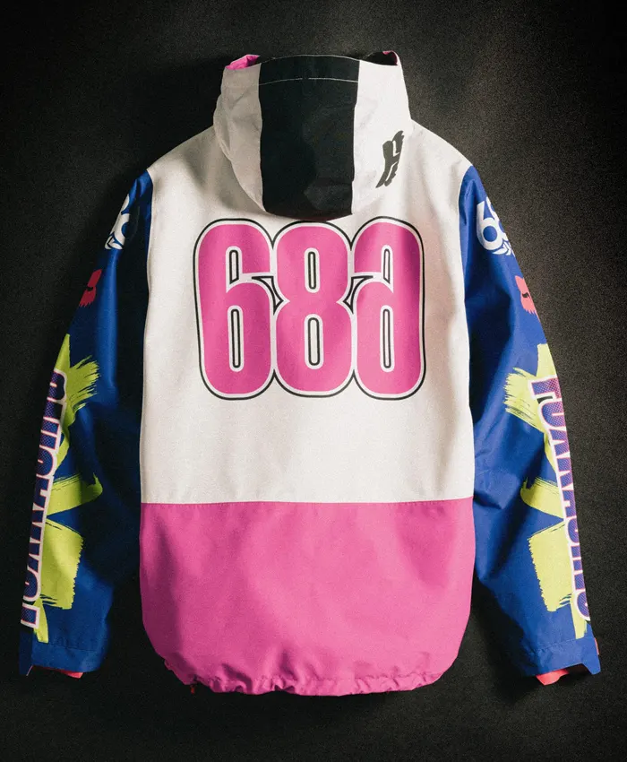 686 Fox Racing Shell Anorak Jacket Back