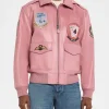 AVIREX Men's Leather Flight Aviator Bomber Jacket