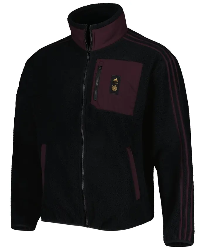 Adidas Germany Lifestyler Black Fleece Jacket