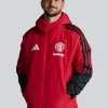 Adidas Manchester United 26 27 Authentic Red Training Tiro Long Coat Front