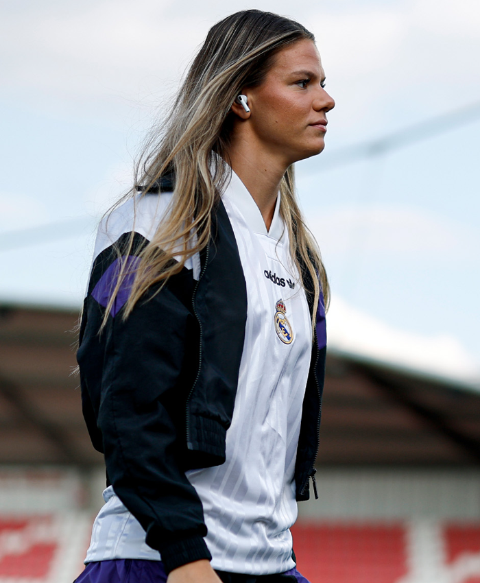 Adidas Real Madrid EQT Purple and Black Colorblock Track Jacket Side View