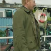 Adrian Scarborough TV Series The Chelsea Detective 2026 DI Max Arnold Brown Cotton Jacket