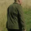 Adrian Scarborough TV Series The Chelsea Detective 2026 DI Max Arnold Brown Cotton Jacket Back View