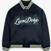Aime Leon Dore Overlay Navy Varsity Jacket
