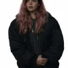 Alice Movie Evil Dead Burn 2026 Souheila Yacoub Black Parachute Bomber Jacket