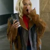 Allie Eklund TV Series The McBee Dynasty Real American Cowboys S03 Suede Leather Fringe Jacket
