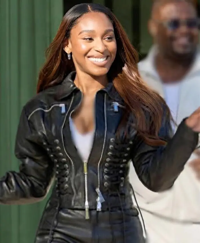 Americas Got Talent S21 Normani Fitted Leather Jacket