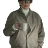 Annette Bening TV Series Lucky 2026 Priscilla Beige Bomber Jacket