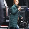 Anya Taylor-Joy TV Series Lucky 2026 Lucky Green Puffer Coat