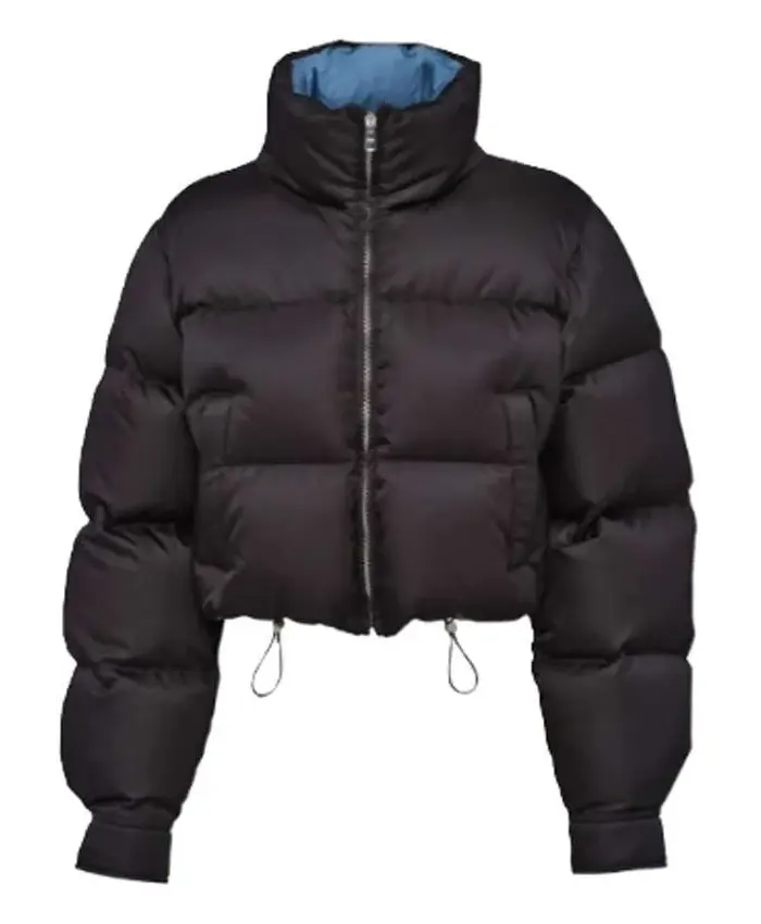 Ariana Biermann TV Series Next Gen NYC 2026 Black Puffer Jacket Front
