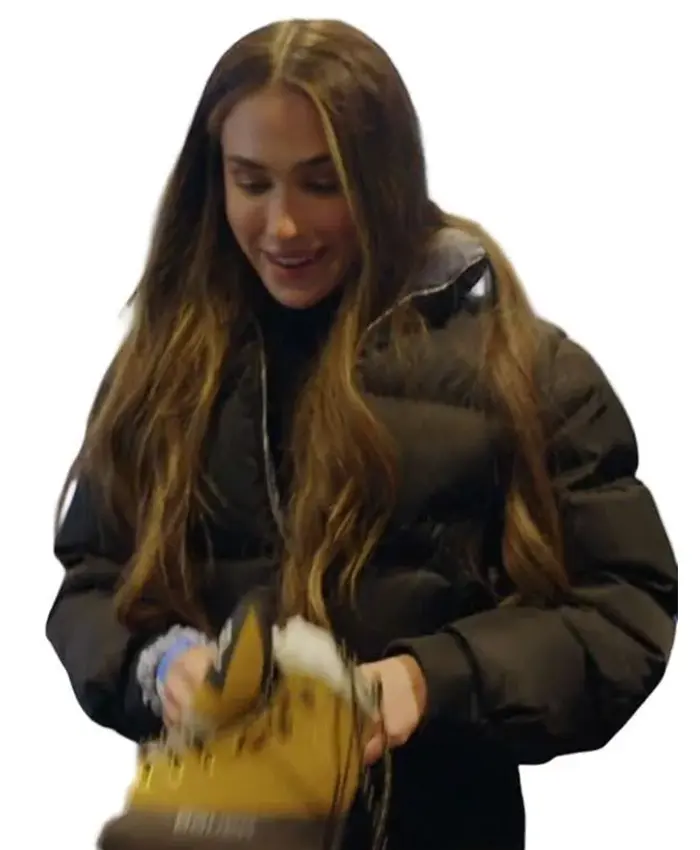 Ariana Biermann TV Series Next Gen NYC 2026 Black Puffer Jacket