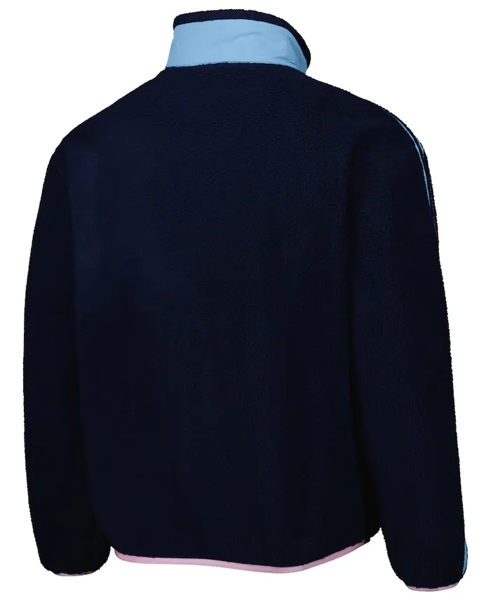 Arsenal adidas Lifestyler Navy Fleece Jacket Back