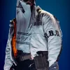 Asap Rocky Brussels Don't Be Dumbed Tour 2026 White Hooded Jacket Front View