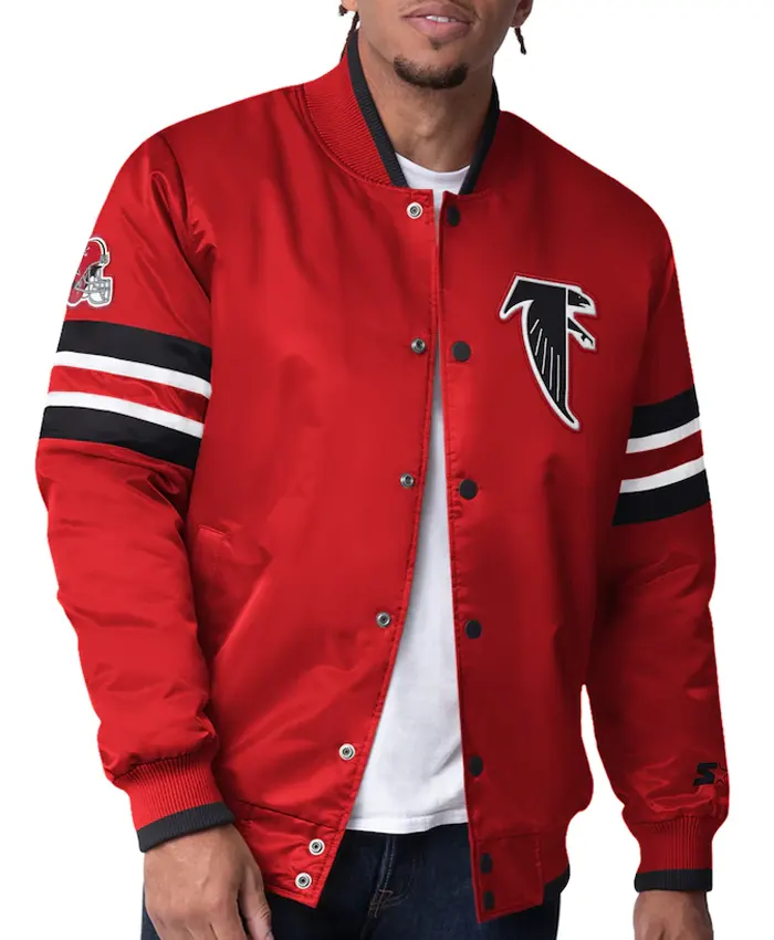 Atlanta Falcons Men's Starter Red Varsity Jacket