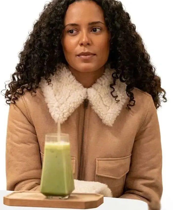 Next Gen NYC S02 Ava Dash Shearling Leather Jacket