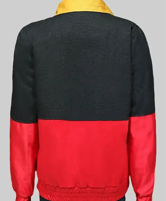 Ayesha Madon TV Series Heartbreak High 2026 Amerie Wadia Colorblock Racing Jacket Back View