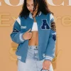 Azzi Fudd Custom Coach Blue Bomber Jacket